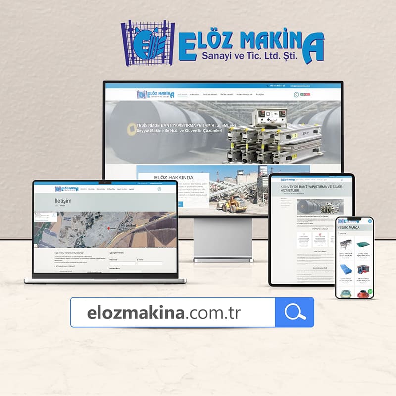 Elöz Makina Web Sitesi Tasarımı