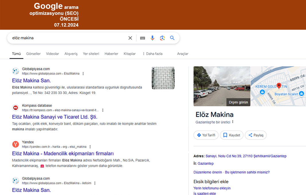 oncesi eloz makina 07 12 2024 1 &ndash; Ahmet Bilgiç Design